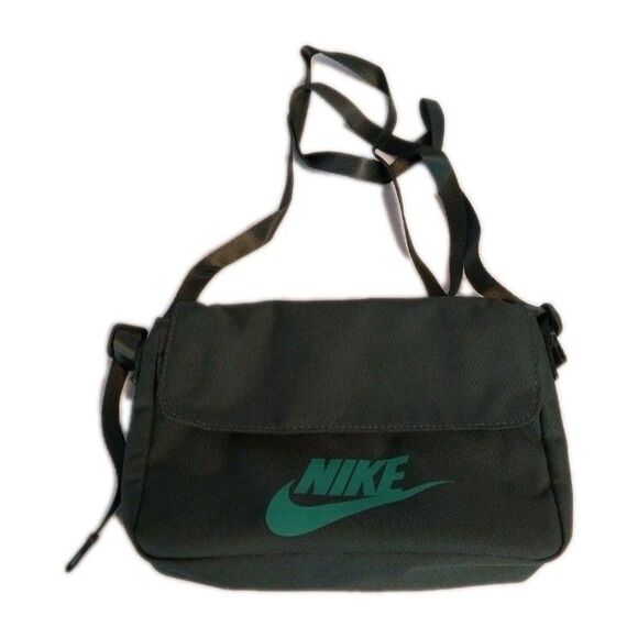 Vintage Nike Sportswear Futura 365 Crossbody Bag Hunter Green Adjustable Strap - Picture 1 of 12